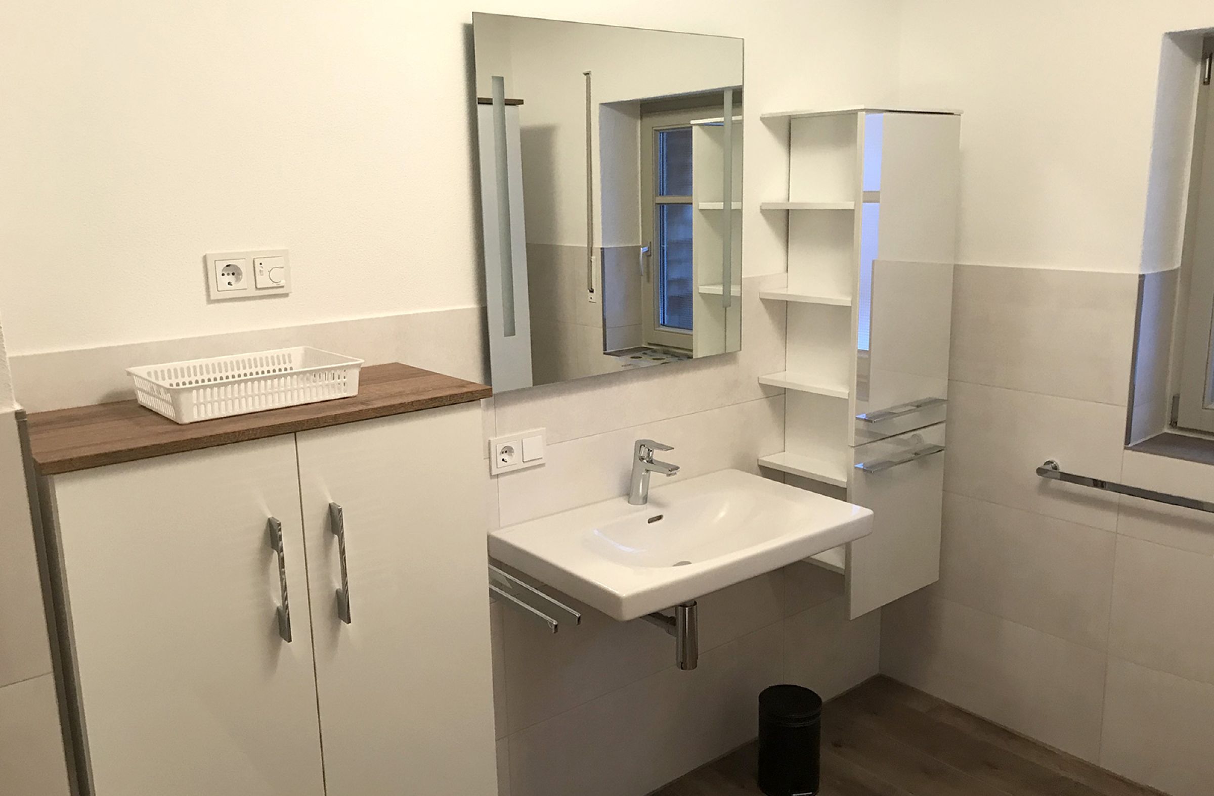 Bad der Ferienwohnung Beim Schmied
