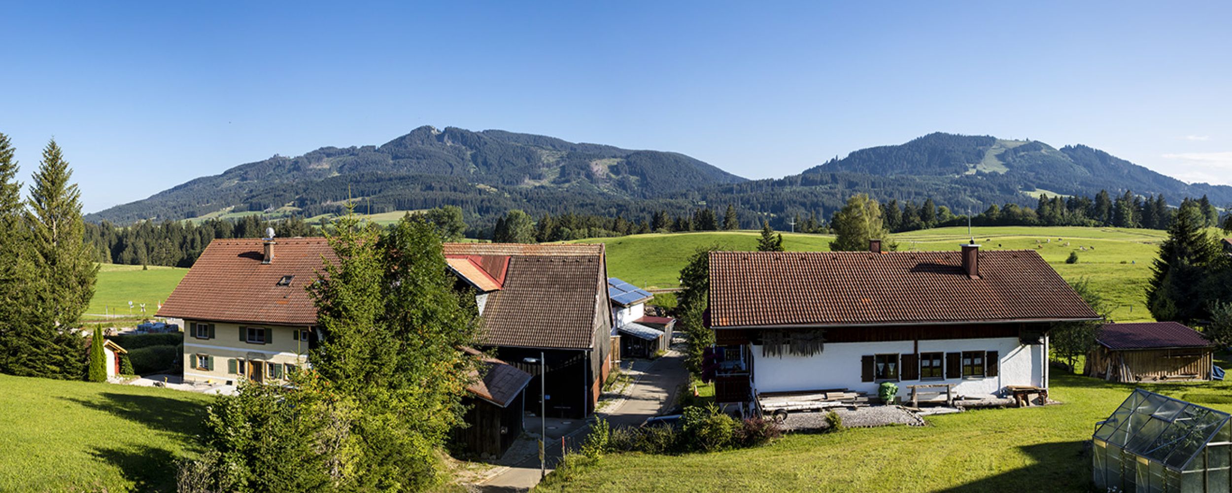 Panoramalage der Ferienwohnung beim Schmied